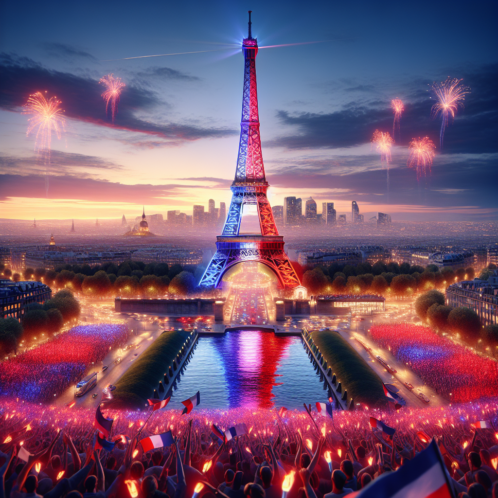 Torre Eiffel Iluminada com as Cores do PSG Após Título da Champions League 2025